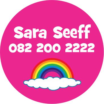 dark magenta & rainbow