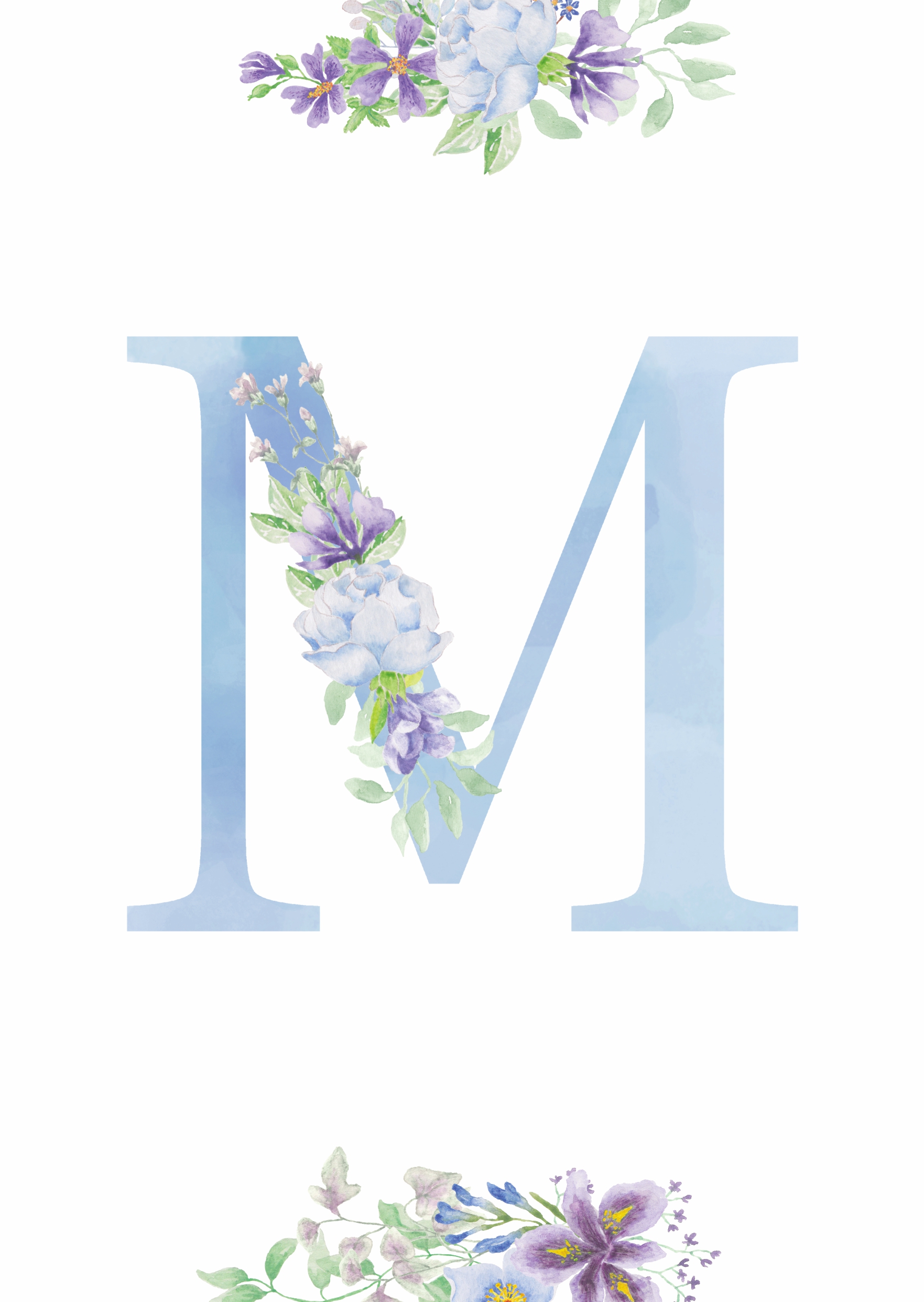 Floral initial