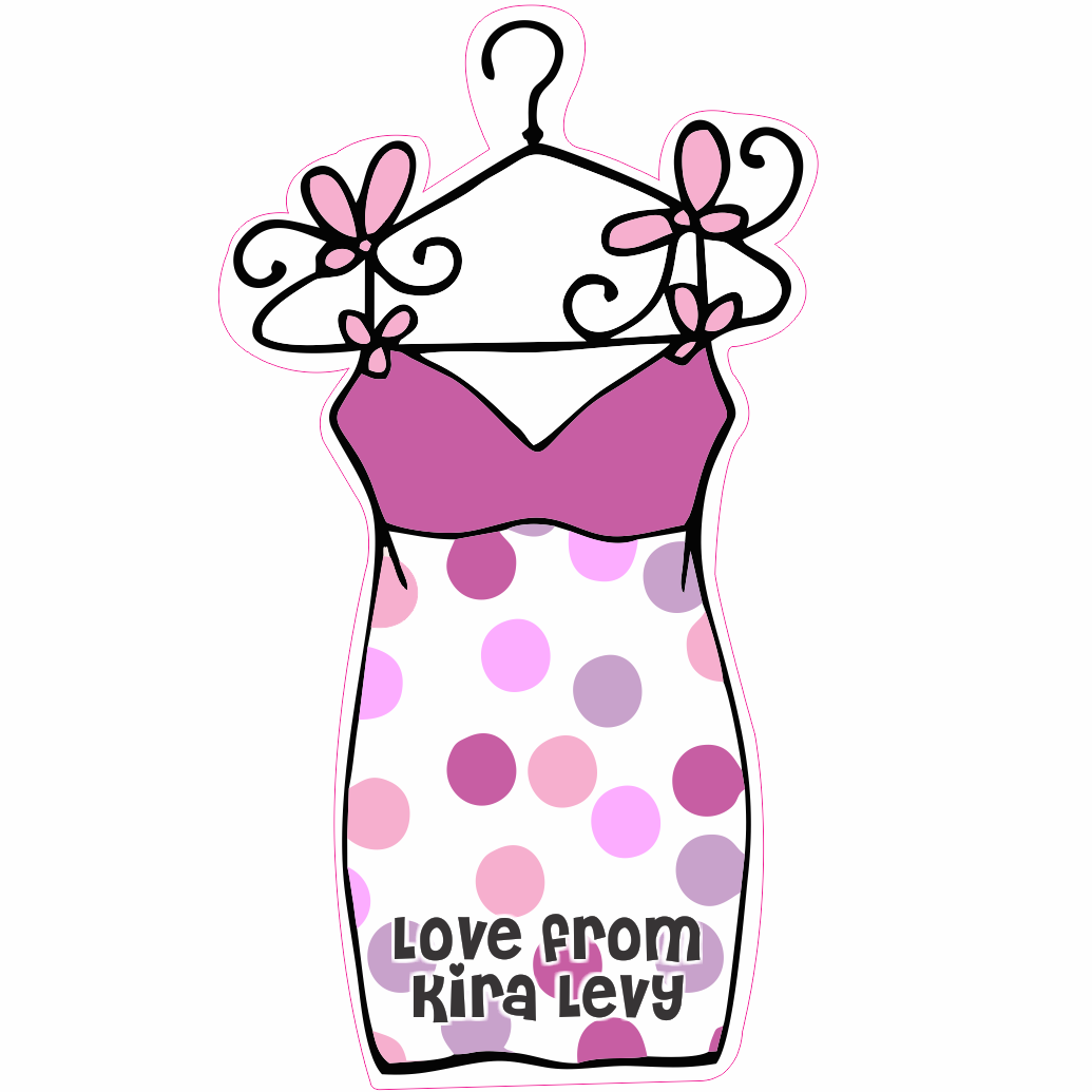 Dress shapie purple dots