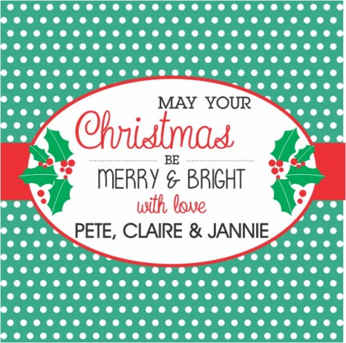 Mistletoe on green dots