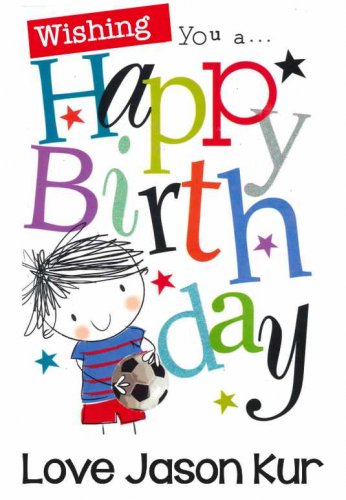 Happy birthday soccer kid