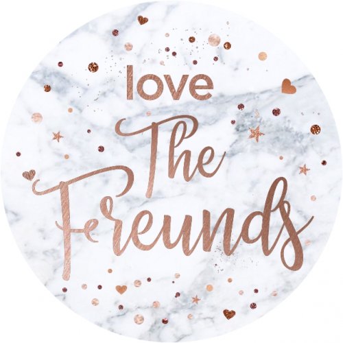 Rose gold with sprinkles