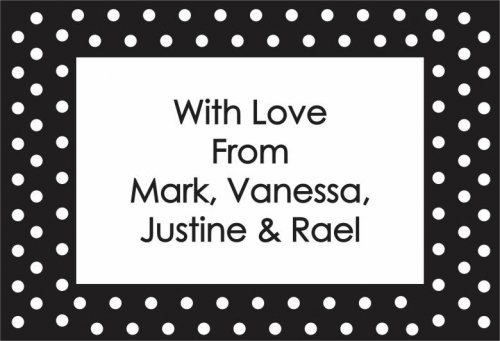 Border black & white dots