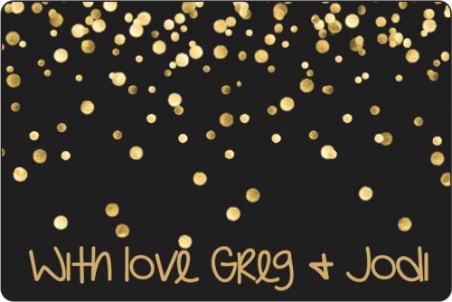 Glitter confetti black