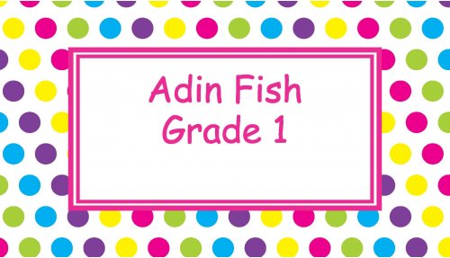 Border dots colourful