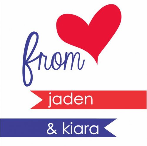 Heart from flaglets red