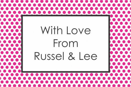 Mini dots border pink