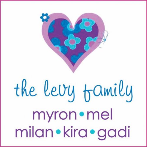 Heart purple flowers