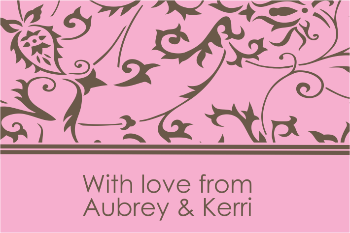 Pink & brown floral 3