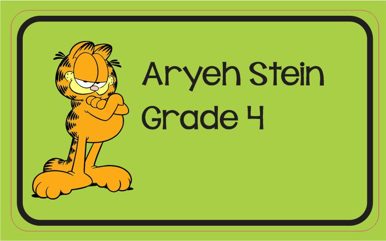 Garfield on green
