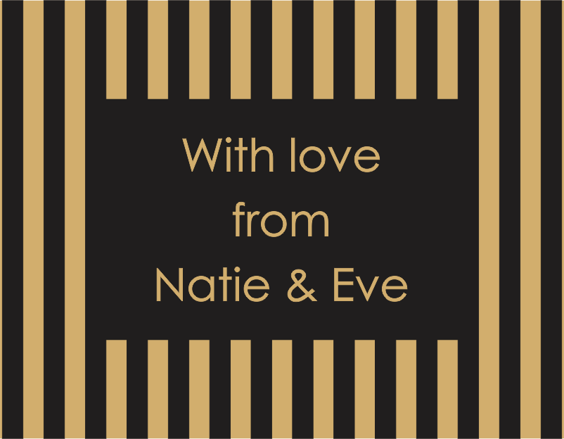 Stripes black & gold