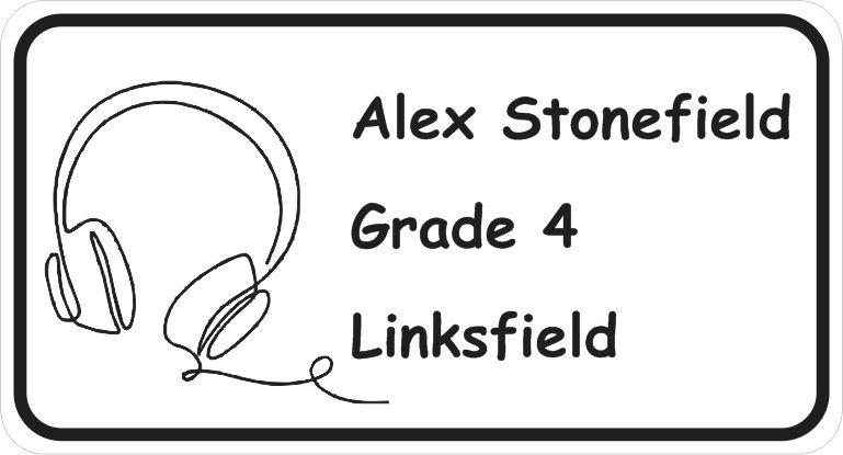 Headset black & white