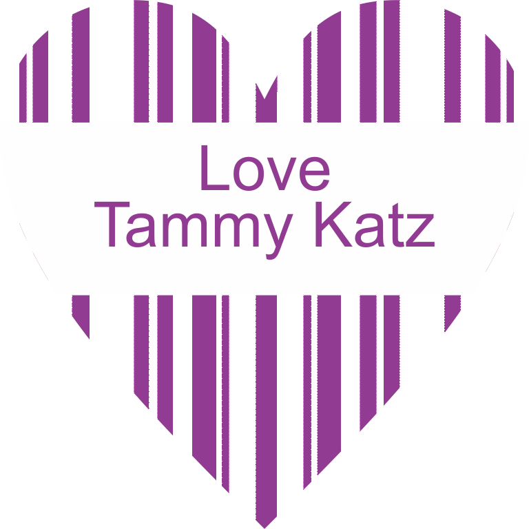 Heart stripes purple