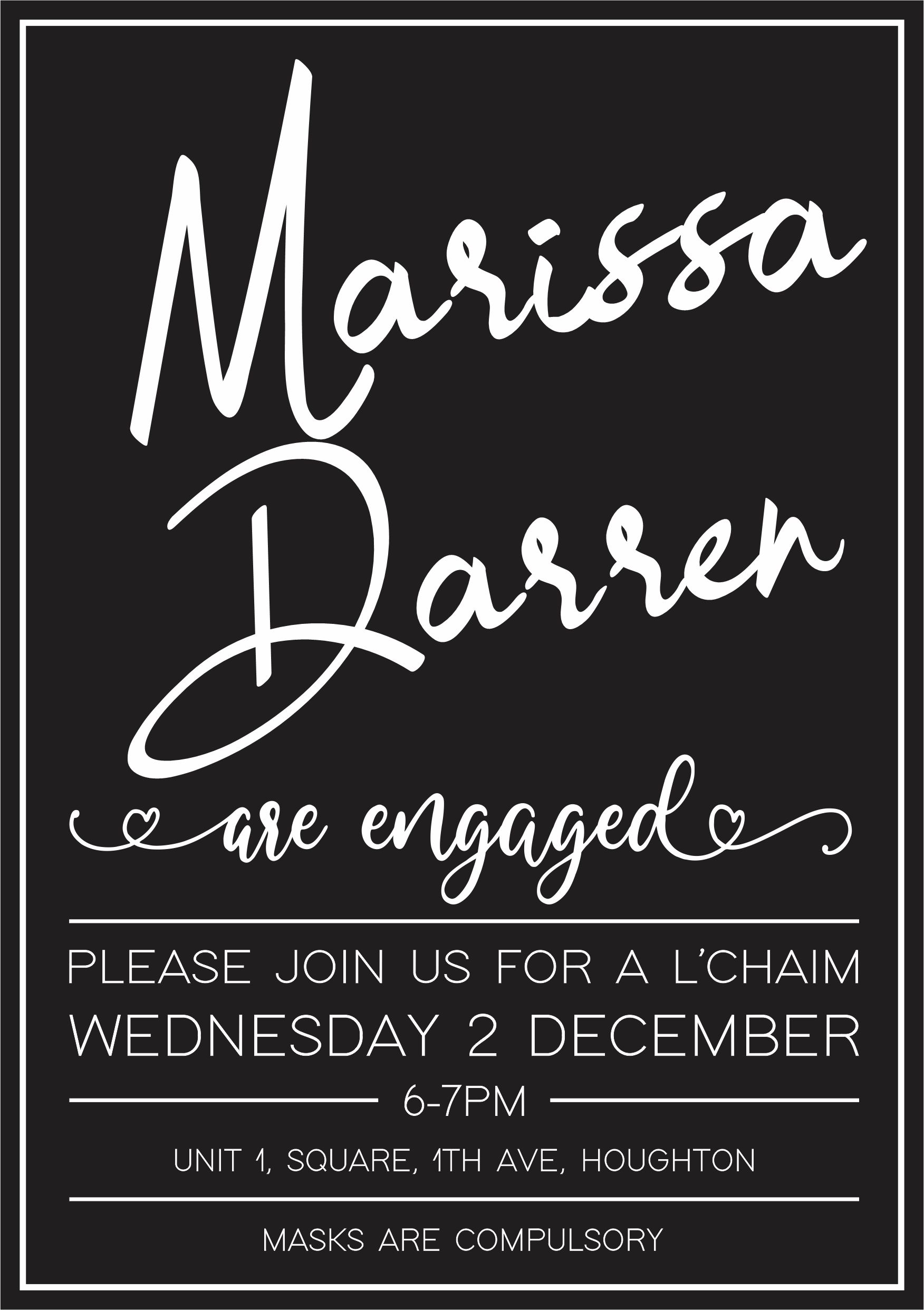 engagement invite