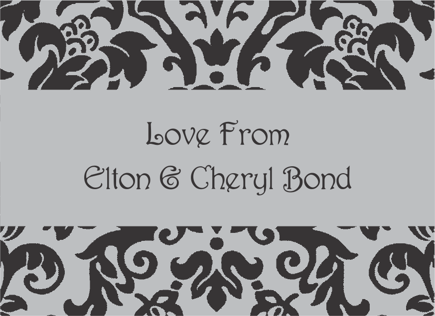 Damasc black & silver