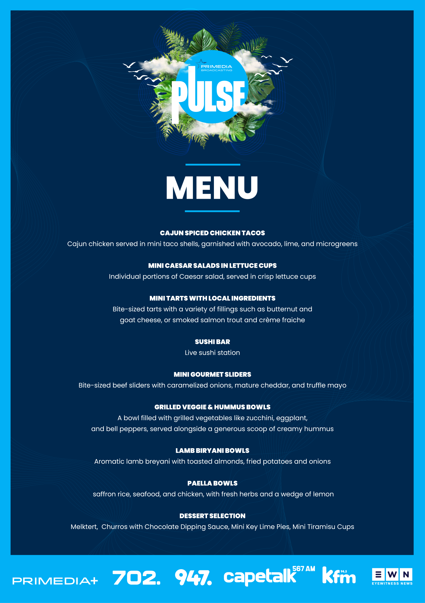 Menu poster