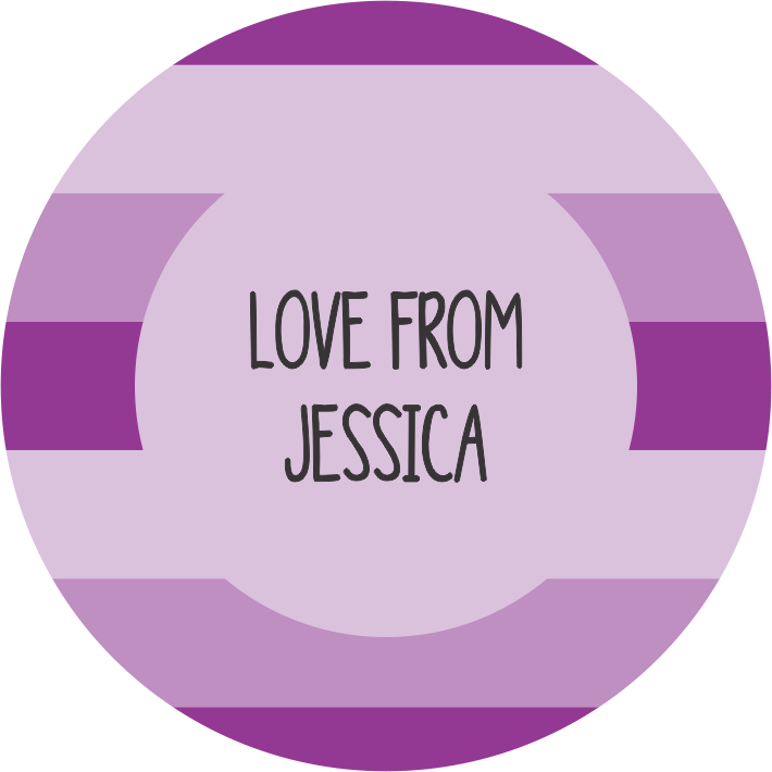 Chunky stripes purples