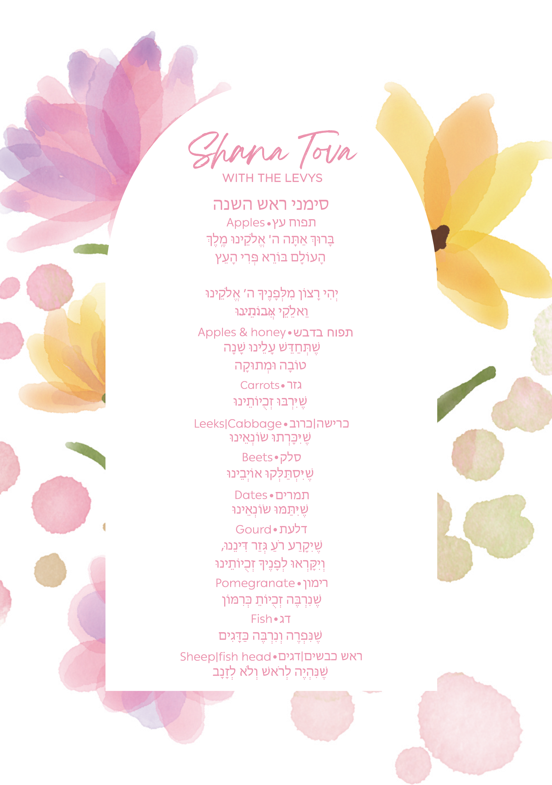 Simanim blooming beautiful