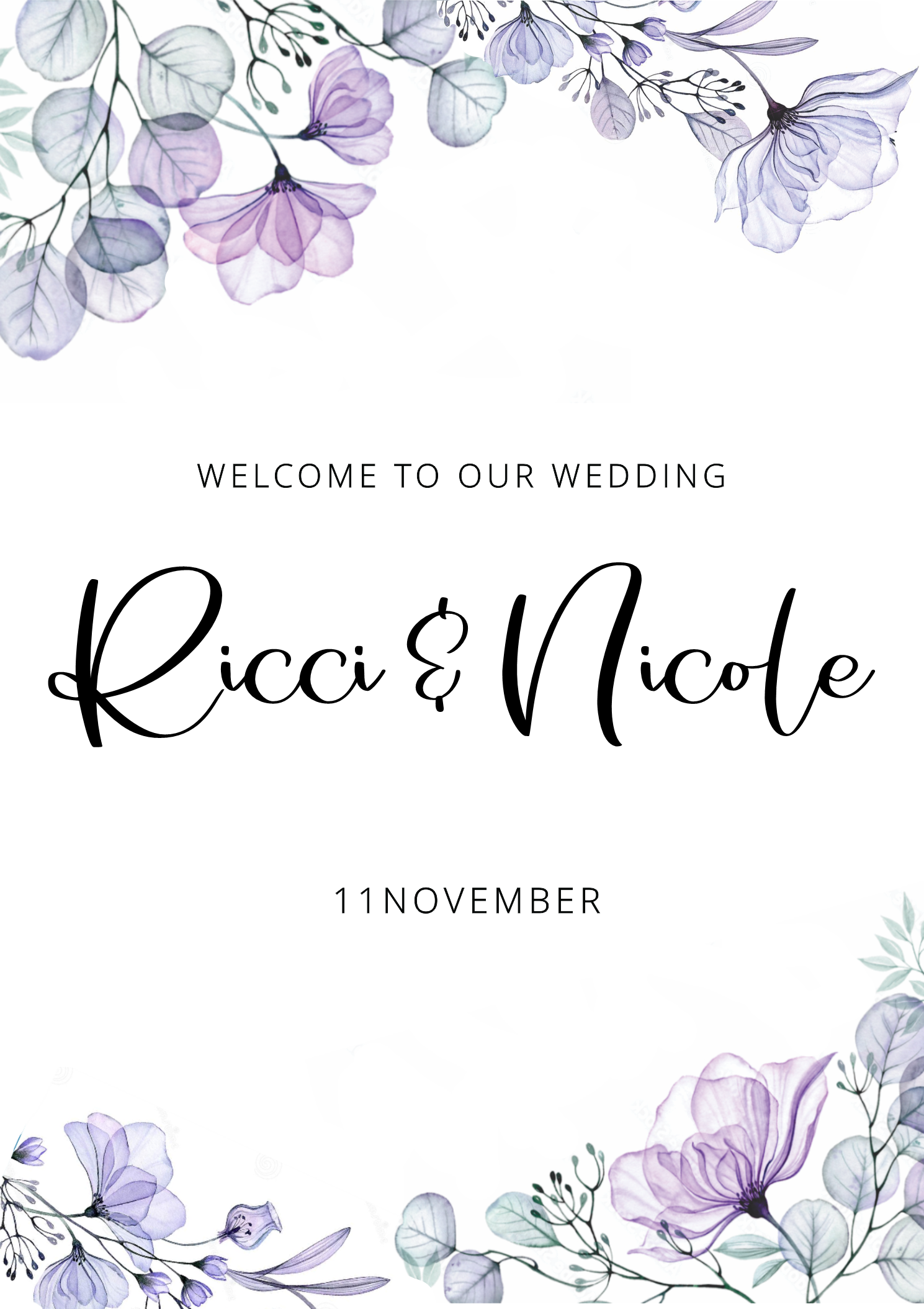 Welcome wedding
